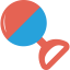 Baby rattle icon 64x64