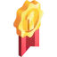 Gold medal icon 64x64