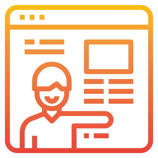 Online learning icon