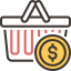Shopping basket icon 64x64