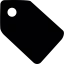 Black shop tag icon 64x64