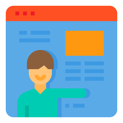 Online learning icon