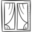 Window with Curtains icône 64x64