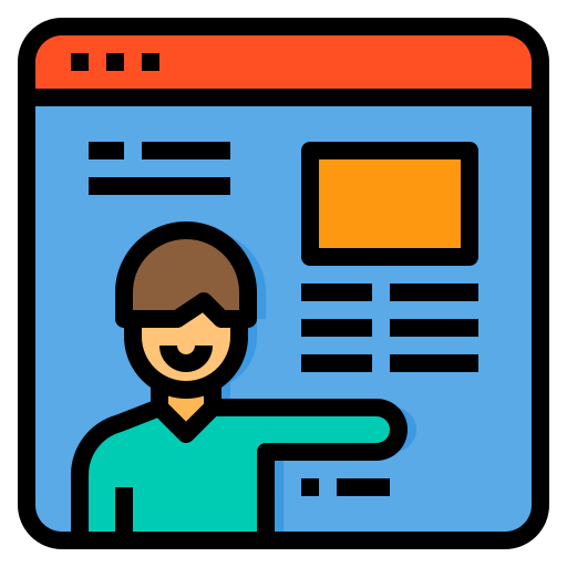 Online learning icon