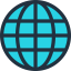 Earth globe icon 64x64