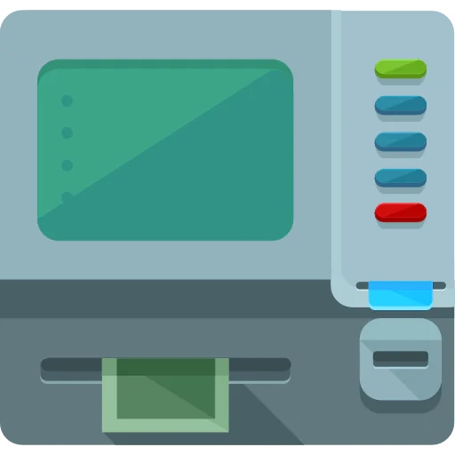 Cash machine icon