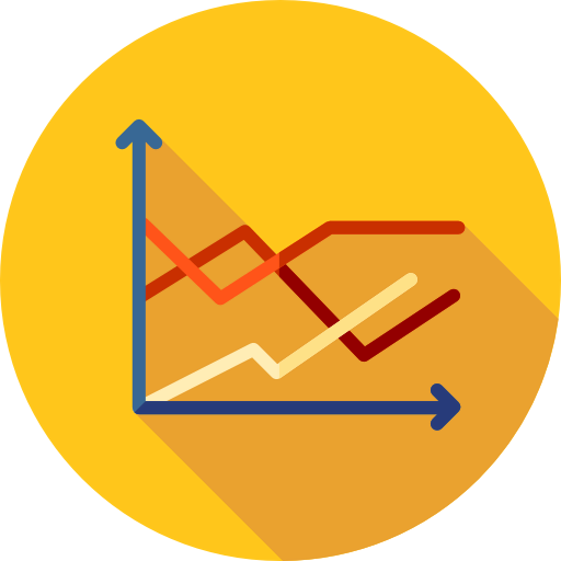 Line chart icon