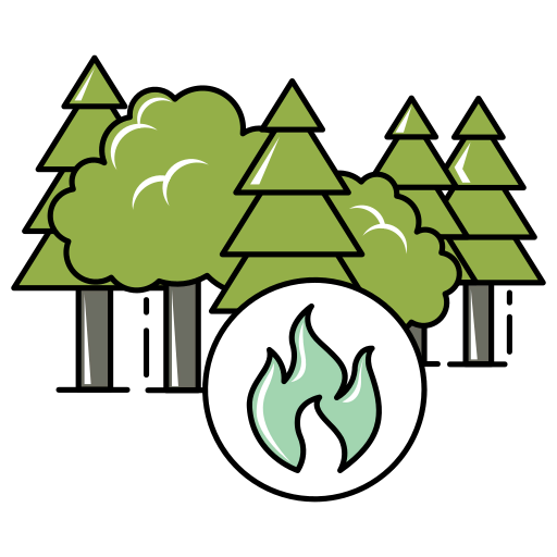 Forest fire icon
