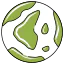 Earth globe icon 64x64