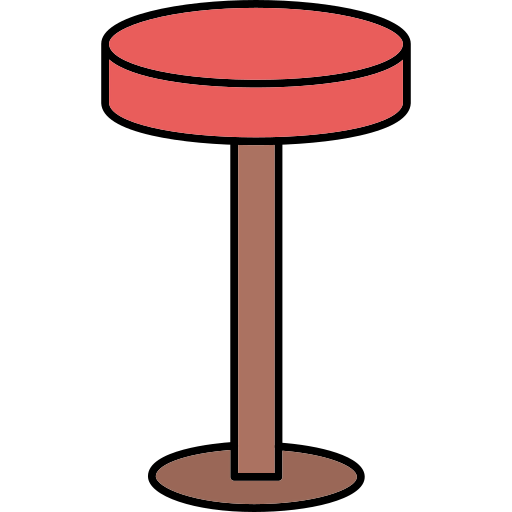 Bar stool icon