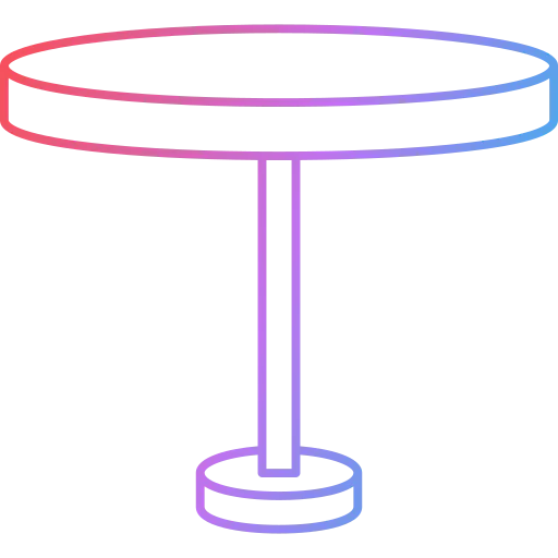 Circular table icon