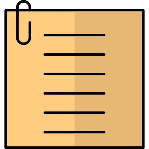 Paper note icon