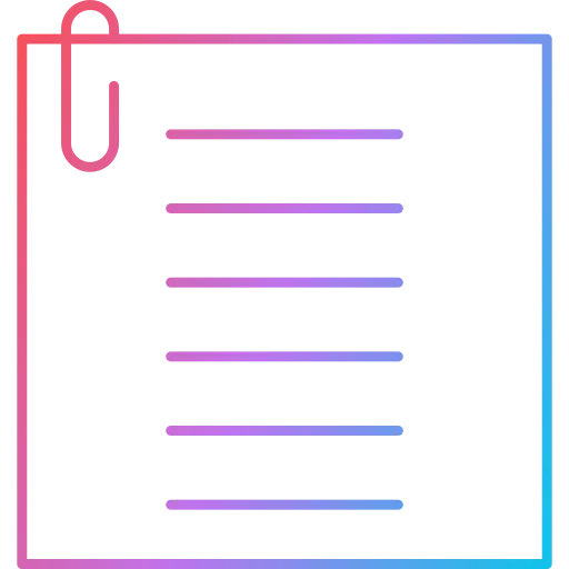 Paper note icon