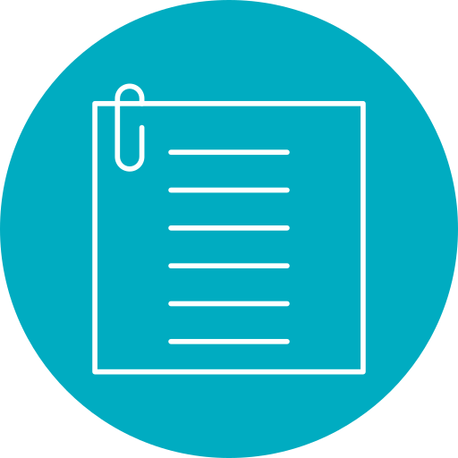 Paper note icon