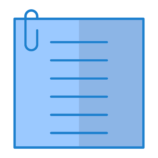 Paper note icon