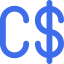 Canadian dollar icon 64x64