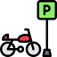 Motorcycle parking icon 64x64