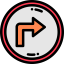 Turn right icon 64x64