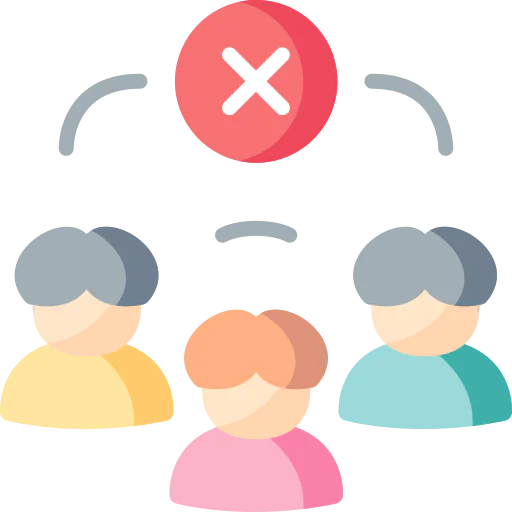 Avoid crowds icon