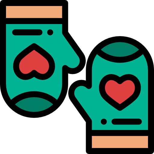 Winter gloves icon
