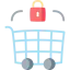 Shopping cart icon 64x64
