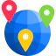 Globe grid icon 64x64