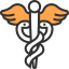 Rod of asclepius icon 64x64