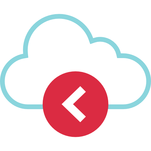 Cloud back icon