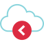 Cloud back icon 64x64