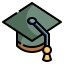 Graduation cap icon 64x64