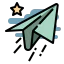 Paper plane icon 64x64