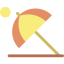 Beach umbrella іконка 64x64