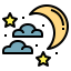 Half moon icon 64x64