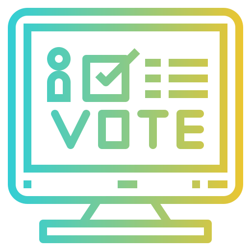 Online voting icon