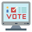 Online voting icon 64x64