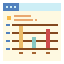 Bar graph icon 64x64