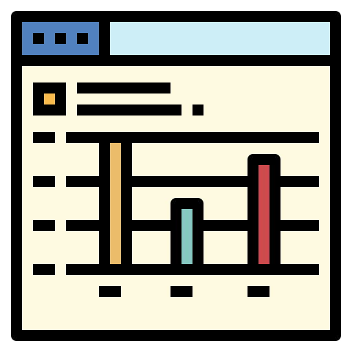 Bar graph icon