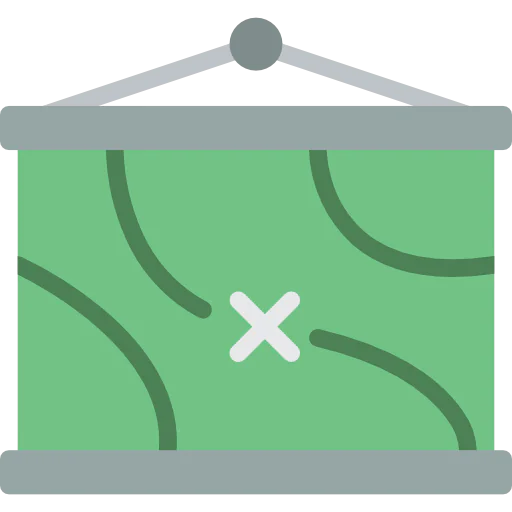 Hanging map icon