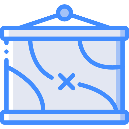 Hanging map icon