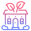 Eco house icon 64x64