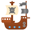 Pirate ship icon 64x64