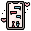 Dating app icon 64x64
