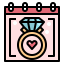 Wedding date icon 64x64