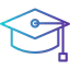 Graduation cap icon 64x64