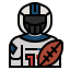 American football player icon 64x64