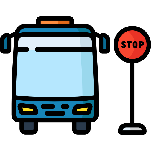 Bus stop icon