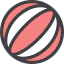 Пляжный мяч иконка 64x64
