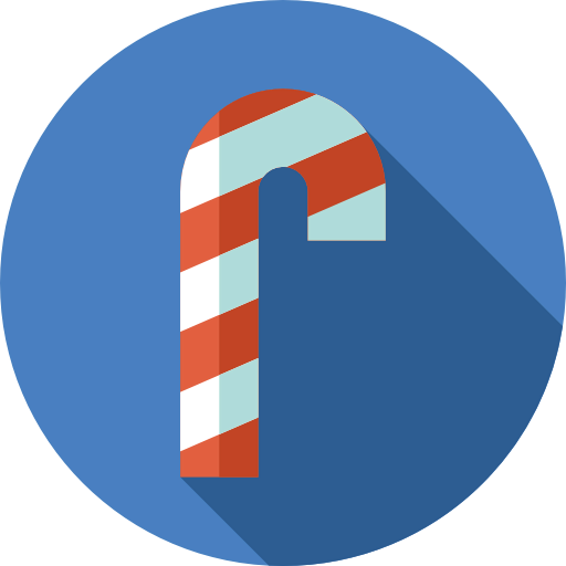 Candy cane icon