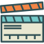 Clapperboard icon 64x64