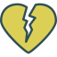 Broken heart icon 64x64